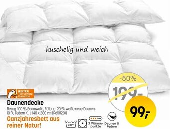 Reiter Daunendecke 140 x 200 cm Angebot