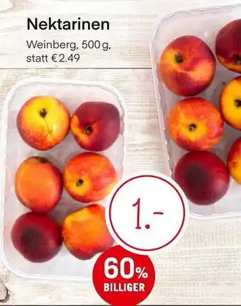 MPreis Nektarinen 500 g Angebot