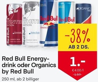 MPreis Red Bull Energy Drink oder Organics by Red Bull 250 ml Angebot