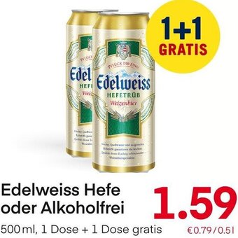 MPreis Edelweiss Hefe oder Alkoholfrei 500 ml Angebot