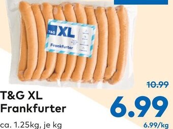 T&G T&G XL Frankfurter 1.25kg Angebot