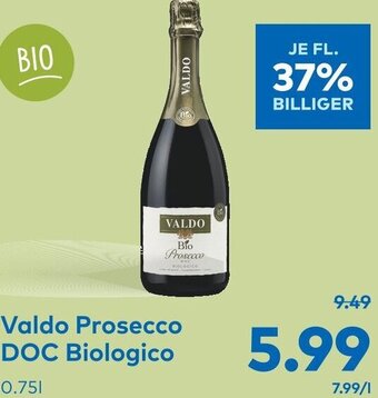 T&G Valdo Prosecco DOC Biologico 0.75l Angebot
