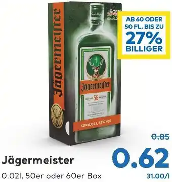 T&G Jägermeister 0.02l Angebot