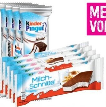 Sutterlüty Kinder Milchschnitte oder Pingui 5 x 28 g/ 4 x 30 g Angebot