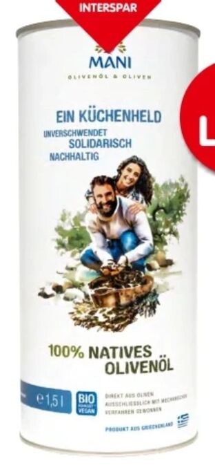 Interspar Bio-olivenöl Angebot