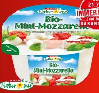 Spar Bio-mini-mozzarella Angebot
