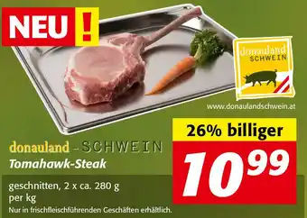 Nah&Frisch Donauland- Schwein Tomahawk-Steak Angebot