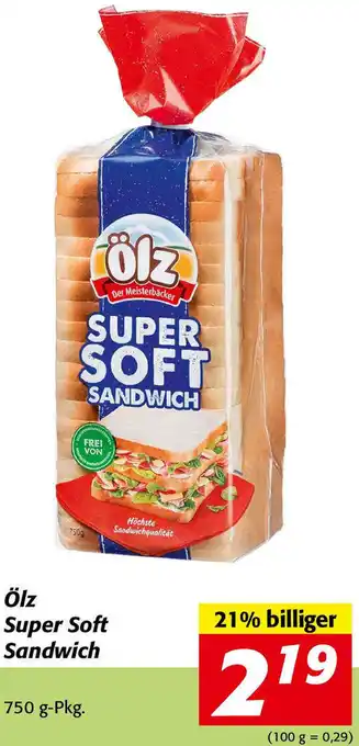 Nah&Frisch Ölz Super Soft Sandwich 750g-pkg Angebot