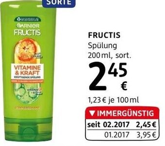 dm Fructis Spülung 200 ml Angebot