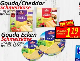 Wurstico Gouda/Cheddar 130 g or Gouda Ecken 140 g Angebot