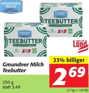 Strasser Markt Gmundner Milch Teebutter 250 g Angebot