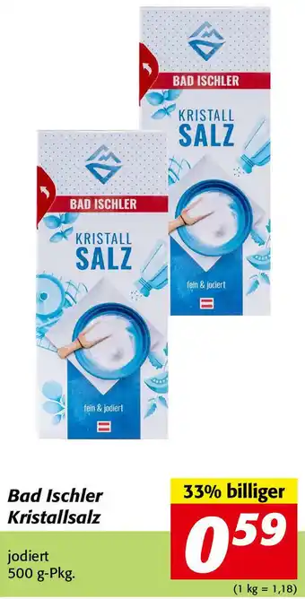 Nah&Frisch Bad Ischler Kristallsalz 500g-Pkg. Angebot