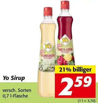 Nah&Frisch Yo Sirup 0,7 l-Flasche Angebot