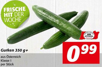 Nah&Frisch Gurken 350 g+ Angebot