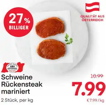 MPreis Schweine Rückensteak Mariniert Angebot