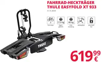 A.T.U. Fahrrad-Heckträger Thule Easyfold XT 933 Angebot