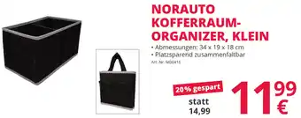 Norauto Kofferraum Organizer, Klein 34 x 19 x 18 cm