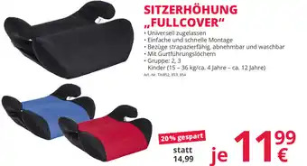 Sitzerhöhung Fullcover
