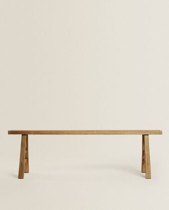 ZARA HOME Schmale sitzbank aus recyceltem holz Angebot