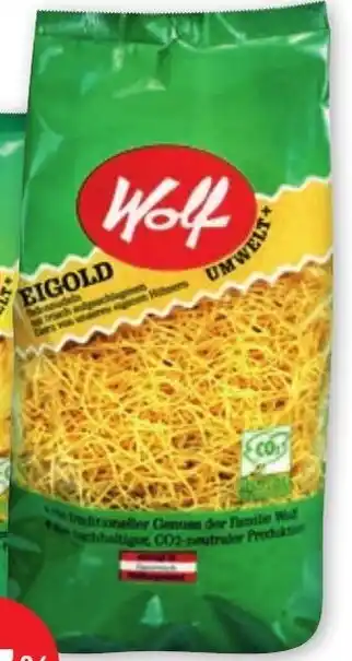PENNY Wolf Eigold Nudeln 500 Gramm Angebot
