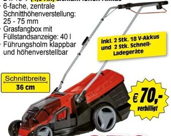 Zgonc Akku-rasenmäher ge-cm 36/33 li set Angebot