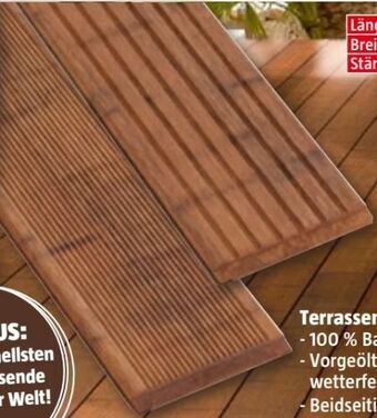 Bauhaus Terrassendiele bambus Angebot