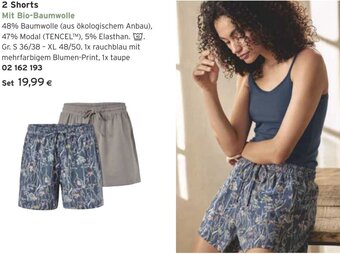 Tchibo Eduscho 2 Shorts Angebot