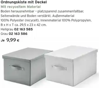 Tchibo Eduscho Ordnungskiste mit Deckel Angebot