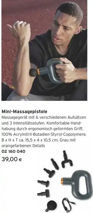 Tchibo Eduscho Mini-Massagepistole 15,5 x 4 x 10,5 cm Angebot