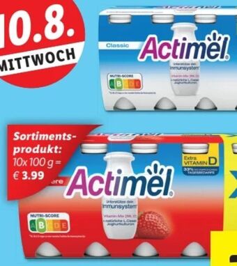 Lidl Actimel drink Angebot