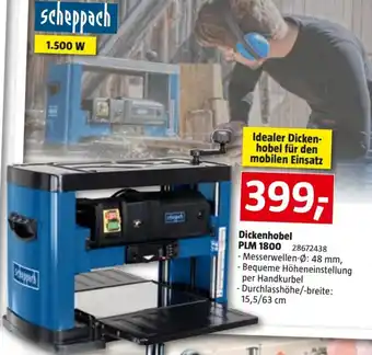 Bauhaus Dickenhobel PLM 1800 Angebot