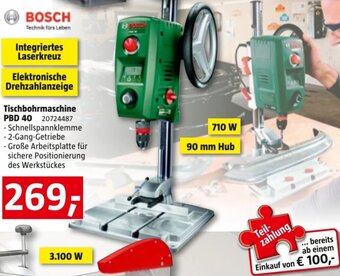 Bauhaus Tischbohrmaschine PBD 40 Angebot