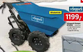 Bauhaus Scheppach Dumper DP3000 Angebot
