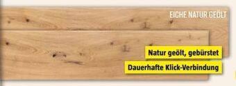 Bauhaus Fertigparkett eiche natur geölt Angebot