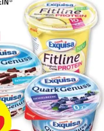 PENNY Exquisa Topfencreme od Fitline Protein Angebot