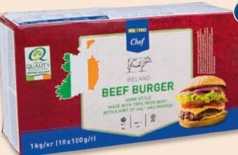 Metro Irish beef burger Angebot