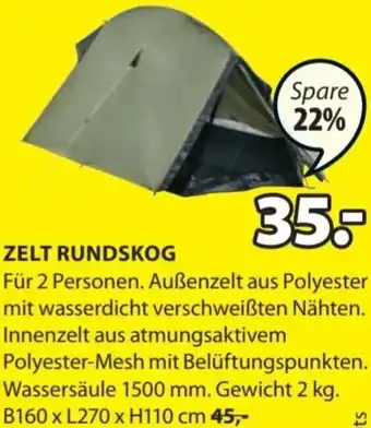 Dänisches Bettenlager Zelt Rundskog B160 x L270 x H110 cm Angebot