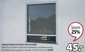 Dänisches Bettenlager Insektenschutzgitter Nyord B130 x H160 cm Angebot