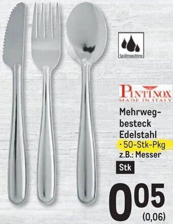 Metro Mehrwegbesteck Edelstahl Angebot