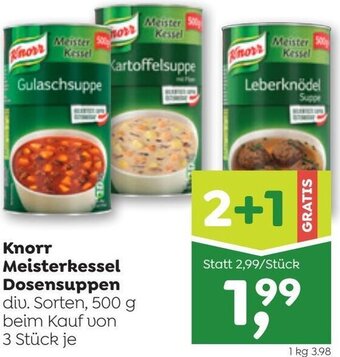 ADEG Knorr Meisterkessel Dosensuppen 500g Angebot