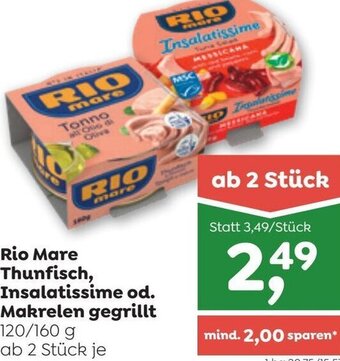 ADEG Rio Mare Thunfisch, Insalatissime Od. Makrelen Gegrillt 120/160g Angebot