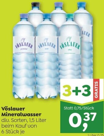 ADEG Vöslauer Mineralwasser 1,5 Liter Angebot