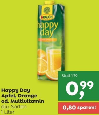 ADEG Happy Day Apfel, Orange od. Multivitamin 1 Liter Angebot