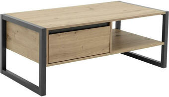 Möbelix Couchtisch holz mit lade + ablage denver, eiche/anthrazit Angebot