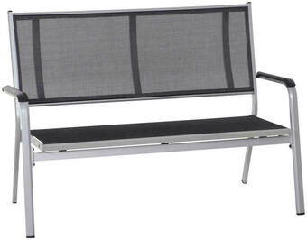 XXXLutz Gartenbank in grau, schwarz, silberfarben Angebot