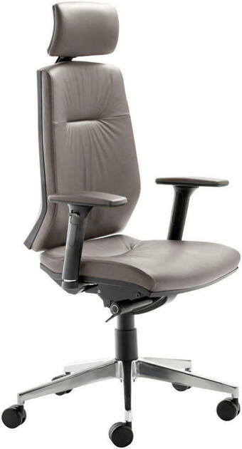 XXXLutz Chefsessel in lederlook braun, schwarz, chromfarben Angebot