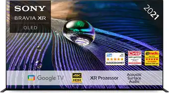 Media Markt Sony xr-65a90j oled (2021) 65 zoll bravia xr 4k uhd smart tv (google tv) oled tv Angebot