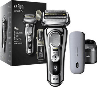 Media Markt Braun 9476cc series 9 pro nass- und trockenrasierer wet&dry chrom (inkl. mobile charging base + power case) Angebot