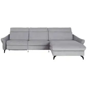 XXXLutz Ecksofa in chenille, flachgewebe hellgrau Angebot