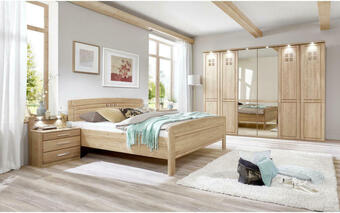 XXXLutz Schlafzimmer 180/200 cm in eichefarben Angebot